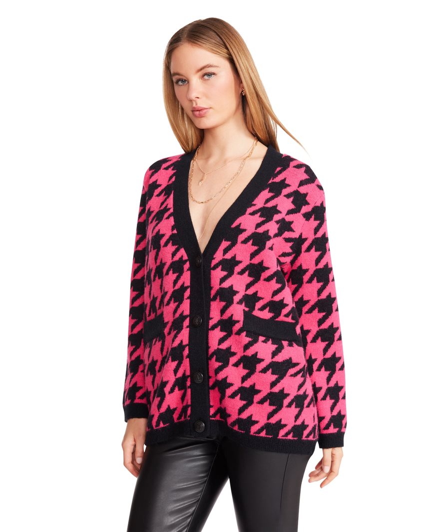 Pink Steve Madden Marina Women's Cardigan | PH 1945ALT